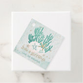 コースタルシーズ&グリーティングターコイズグリッター フェイバータグ (インサイチュ)