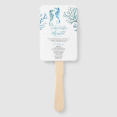 コースタルシーホース結婚式 プログラムファン ハンドファン (正面)