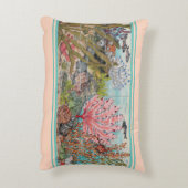 コースタルシーライフ赤面アクアコーラルシェルフィッシュ海 アクセントクッション (裏面(縦))