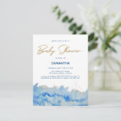 コースタルジェンスウォーターカラーベビーシャワー 招待状 (スタンド正面)