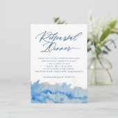 コースタルジェンスウォーター結婚カラーのリハーサルカード 招待状 (スタンド正面)