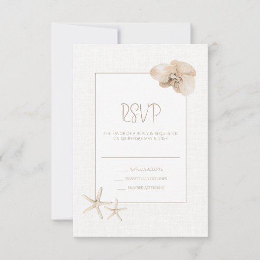 コースタルジェンスシーサイド結婚ズ 出欠カード (正面)