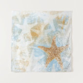 コースタルスターフィッシュシースターデザイン タペストリー (正面)