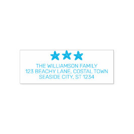 コースタルスターフィッシュビーチファミリー差出人住所 セルフインキングスタンプ