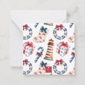 コースタルス航海のクリスボーライトリース ノートカード (裏面)