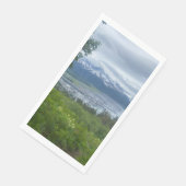 コースタルタウンの大目を見張る – 自然ゲストタオル (コーナー)