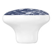 コースタルダークブルーシーライフアニールシェルコーラル海 セラミックノブ (側面)