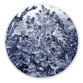 コースタルダークブルーシーライフカニシェルコーラル海 セラミックノブ (正面)