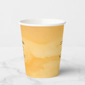 コースタルチックゴールデンサンドターコイズウォーター結婚ズ 紙コップ (左)
