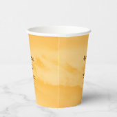 コースタルチックゴールデンサンドターコイズウォーター結婚ズ 紙コップ (右)