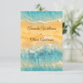 コースタルチックゴールデンサンドターコイズ結婚ズ詳細 エンクロージャーカード (スタンド正面)