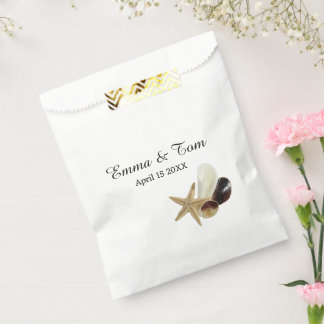 コースタルチックミニマリストシーシェルブーケ フェイバーバッグ