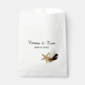 コースタルチックミニマリストシーシェルブーケ フェイバーバッグ (正面)