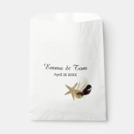 コースタルチックミニマリストシーシェルブーケ フェイバーバッグ