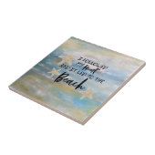 コースタルテーマのビーチ引用文 タイル (側面)