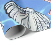 コースタルデコールシーシェル海水 ラッピングペーパー (ロールコーナー)