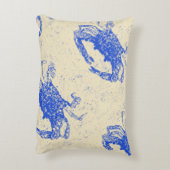 コースタルデコールブルーカニ腰枕 アクセントクッション (裏面(縦))