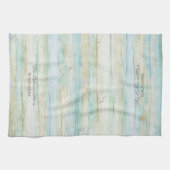 コースタルドリフトウッド海ビーチハウスシーショア キッチンタオル (横)