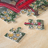 コースタルニューイングランドのアイスクリームショップの水彩 ジグソーパズル (側面)