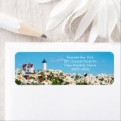 コースタルヌブルライトサマーデイジーメーンライトハウス ラベル (インサイチュ)