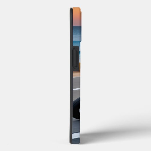コースタルハイウェイで自転車に乗るバイク Case-Mate iPhoneケース (裏面 / 右)