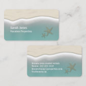 コースタルバケーションスターフィッシュオンビーチアクアウォーター 名刺 (正面/裏面)