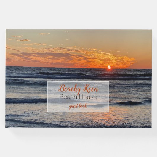 コースタルバケーションレンタルプロパティサンセットフォト ゲストブック (正面)