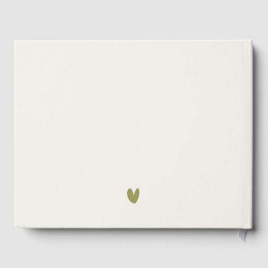 コースタルバリビーチパームツリーウォーターカラー結婚ズ ゲストブック (裏面)