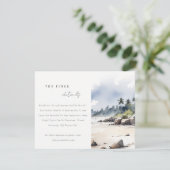 コースタルバリビーチパームツリー結婚ズ詳細 エンクロージャーカード (スタンド正面)