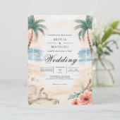 コースタルパームア結婚ーチ 招待状 (スタンド正面)