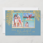 コースタルパームスフォトコラージクリスマス シーズンカード (正面)