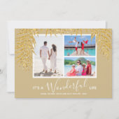 コースタルパームスフォトコラージクリスマス シーズンカード (正面)