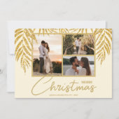 コースタルパームスフォトコラージクリスマス シーズンカード (正面)