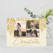 コースタルパームスフォトコラージクリスマス シーズンカード (スタンド正面)