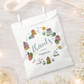 コースタルビレッジブルーボーイベビー航海のシャワー フェイバーバッグ (クリップ留めされた状態)