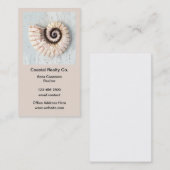 コースタルビーチ不動産仲介業者名刺縦 名刺 (正面/裏面)