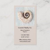 コースタルビーチ不動産仲介業者名刺縦 名刺 (正面)