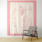 コースタルピンクバチェロレッテバックドランドカクテル タペストリー (インサイチュ)