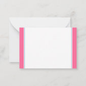 コースタルピンク&ネイビーブルーロブスター パーソナライズされた ノートカード (裏面)