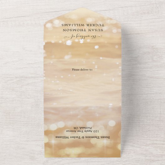 コースタルフォトオールインワン結婚式招待状 オールインワン招待状 (外側)