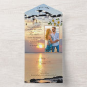 コースタルフォトオールインワン結婚式招待状 オールインワン招待状 (内側)