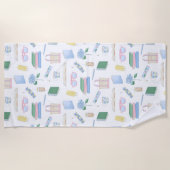 コースタルブッククラブサマービーチ読ズ ビーチタオル (正面)