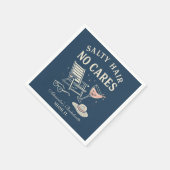 コースタルブリーズラストトーストバチェロレッテ スタンダードカクテルナプキン (角)