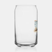 コースタルブルーとホワイトストライプビーチトート ガラス缶 (右)