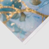 コースタルブルーと金ゴールドティッシュペーパー 薄葉紙 (詳細)
