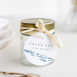 コースタルブルーウォーターカラーフィッシュ結婚式の引き出物 フェイバータグ