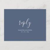 コースタルブルーカニ水彩RSVPポストカード ポストカード (正面)