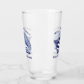 コースタルブルーコンチシーシェルビーチファミリーモノグラム タンブラーグラス (左)