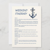 コースタルブルージンガム航海のシャンパグバチェロレッテ 招待状 (裏面)