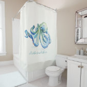 コースタルブルータコ海 シャワーカーテン (インサイチュ)